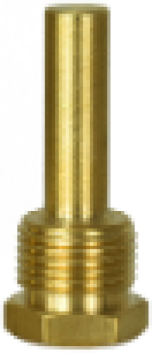 Tauchhülse 100mm Messing Innendurchmesser 9mm